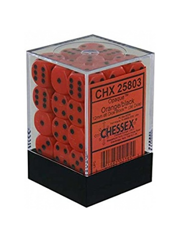 Chessex - 12mm D6 Dice Block - Red w/Black