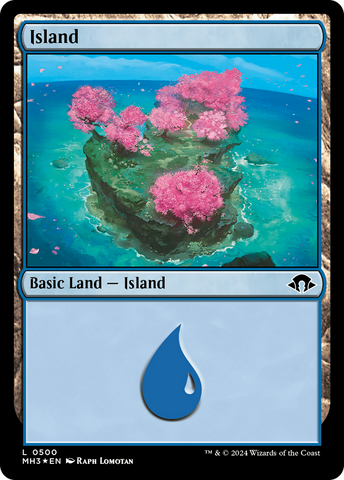 Island (0500) (Ripple Foil) [Modern Horizons 3]