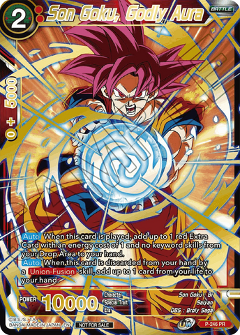 Son Goku, Godly Aura (Alt. Art Card Set 2023 Vol. 1) (P-246) [Tournament Promotion Cards]