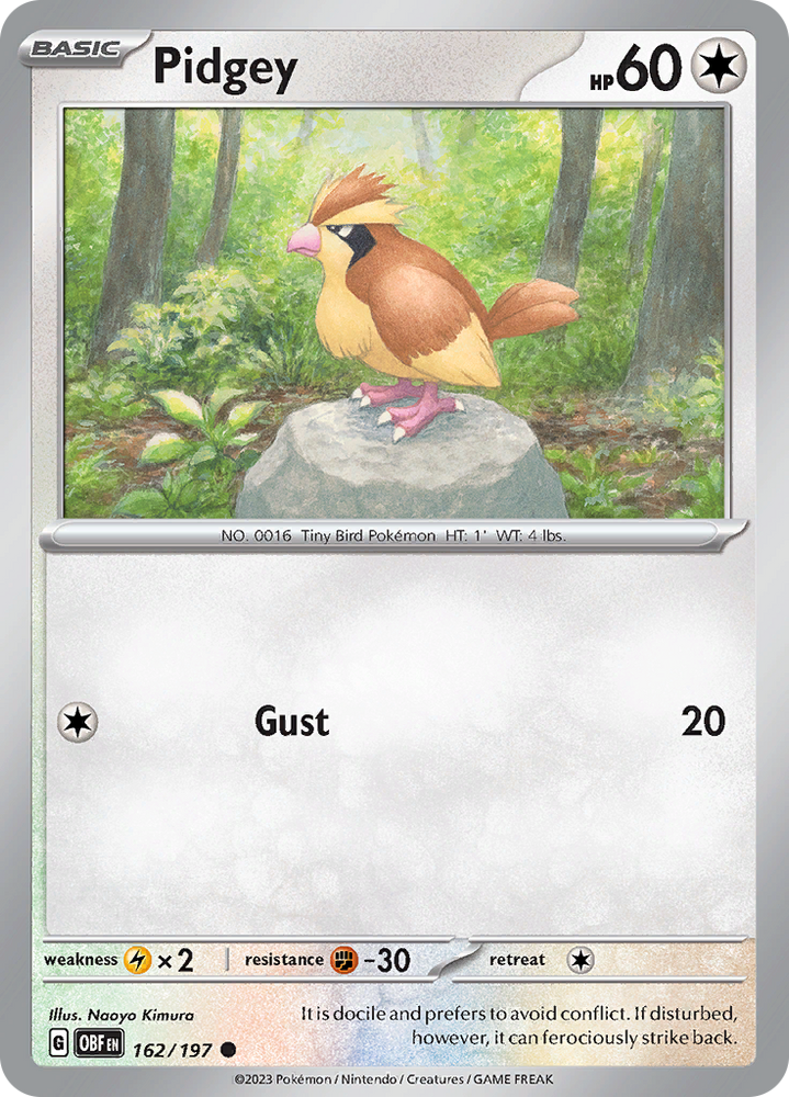 Pidgey (162/197) [Scarlet & Violet: Obsidian Flames]