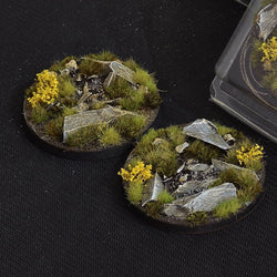 Highland Bases Round 60mm (x2) - Battlefield Ready - Gamers Grass