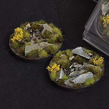Highland Bases Round 60mm (x2) - Battlefield Ready - Gamers Grass