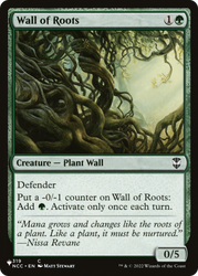 Wall of Roots [The List Reprints]