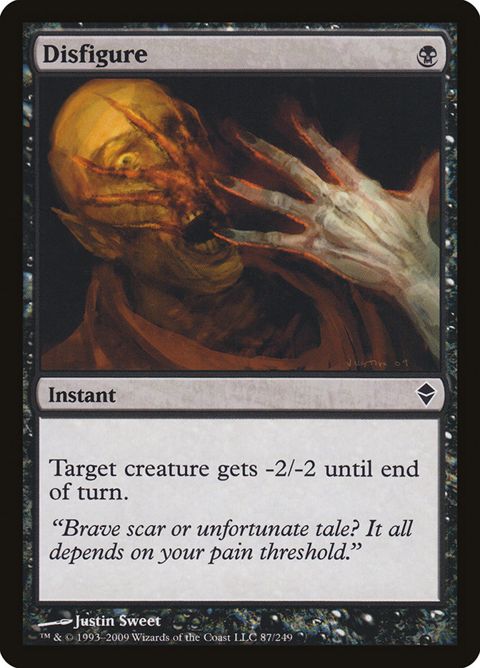 87-disfigure