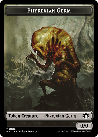 Phyrexian Germ // Clue Double-Sided Token [Modern Horizons 3 Tokens]