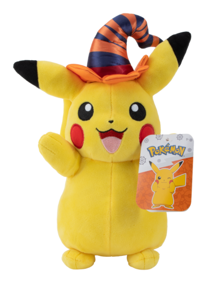 Pokemon 8" Seasonal Plush Pikachu With Witch Hat