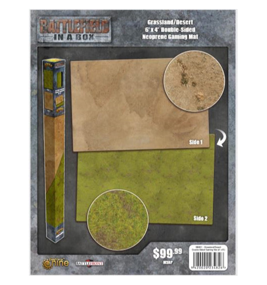 Battlefield in a Box: Gaming Mat - Grassland / Desert