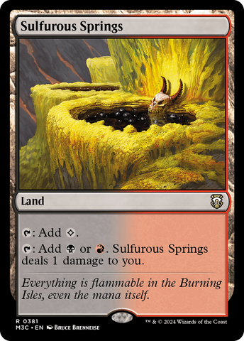 Sulfurous Springs (Ripple Foil) [Modern Horizons 3 Commander]