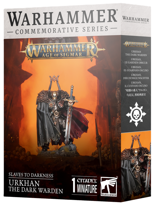 SLAVES TO DARKNESS: URKHAN THE DARK WARDEN WARHAMMER DAY MODEL (Pre-Order)