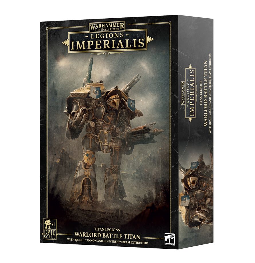 LEGIONS IMPERIALIS: WARLORD TITAN WITH QUAKE CANNON & BEAM EXTIRPATOR