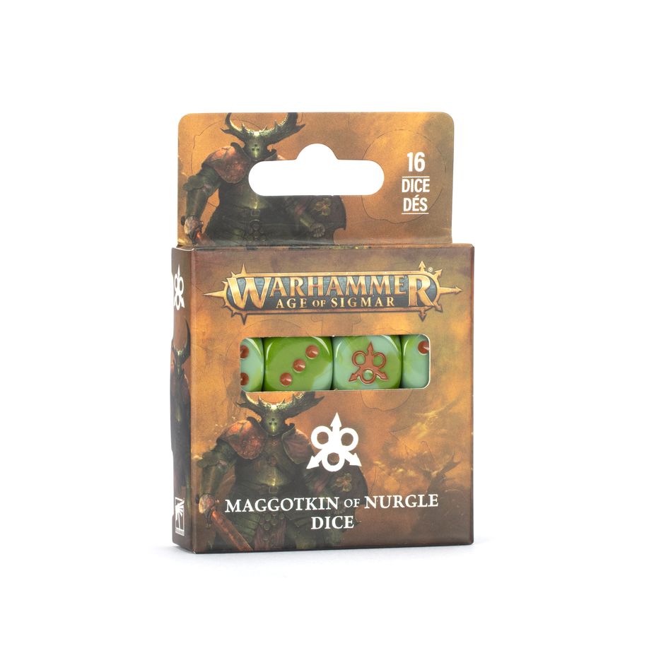 AGE OF SIGMAR: MAGGOTKIN OF NURGLE DICE (Pre-Order)