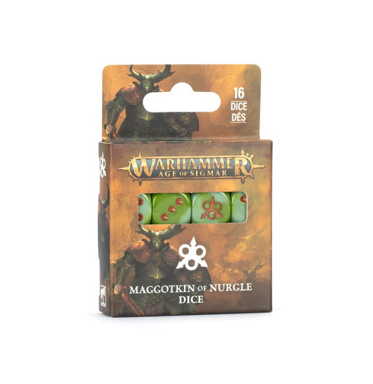 AGE OF SIGMAR: MAGGOTKIN OF NURGLE DICE (Pre-Order)