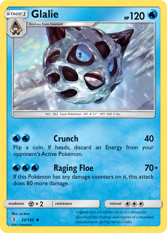 Glalie (32/145) [Sun & Moon: Guardians Rising]