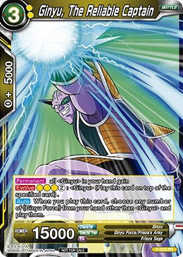 Ginyu, The Reliable Captain (P-019) [Promotion Cards]