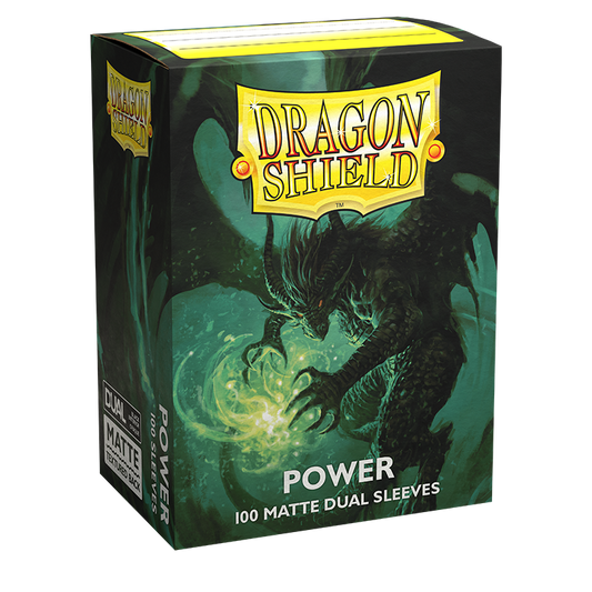 Dragon Shield – Standard size – Dual Matte – Metallic Green – Power (100)