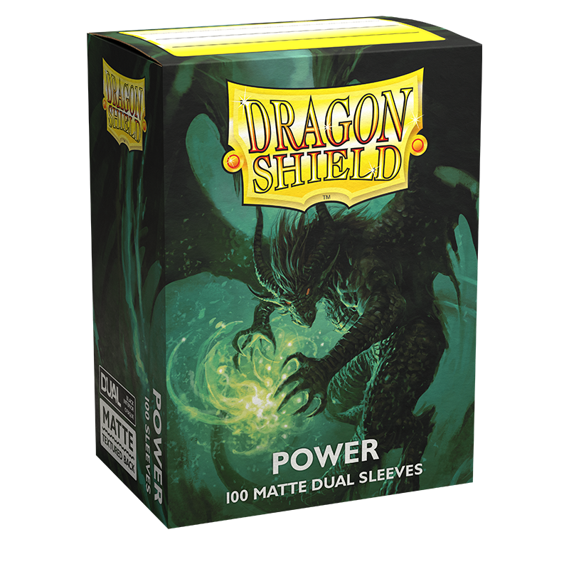 Dragon Shield – Standard size – Dual Matte – Metallic Green – Power (100)