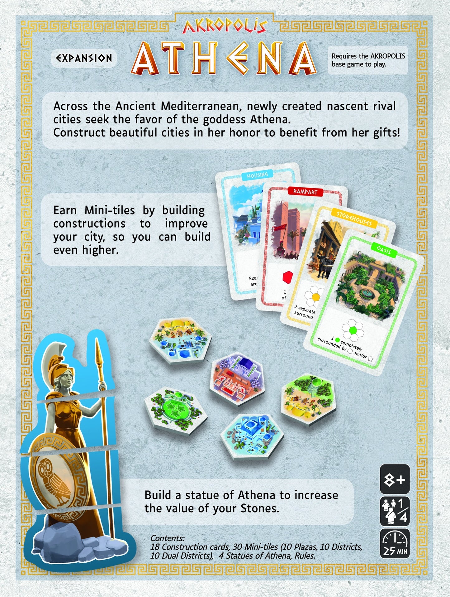 Akropolis: Athena (Expansion) Boardgame