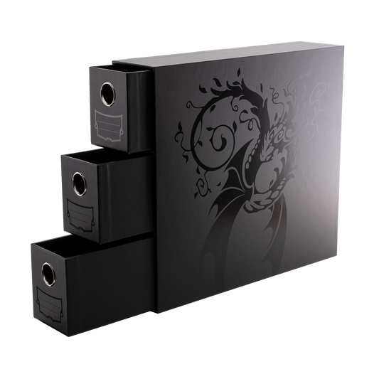 Dragon Shield Fortress Card Drawers Vertical-3 XL - Black