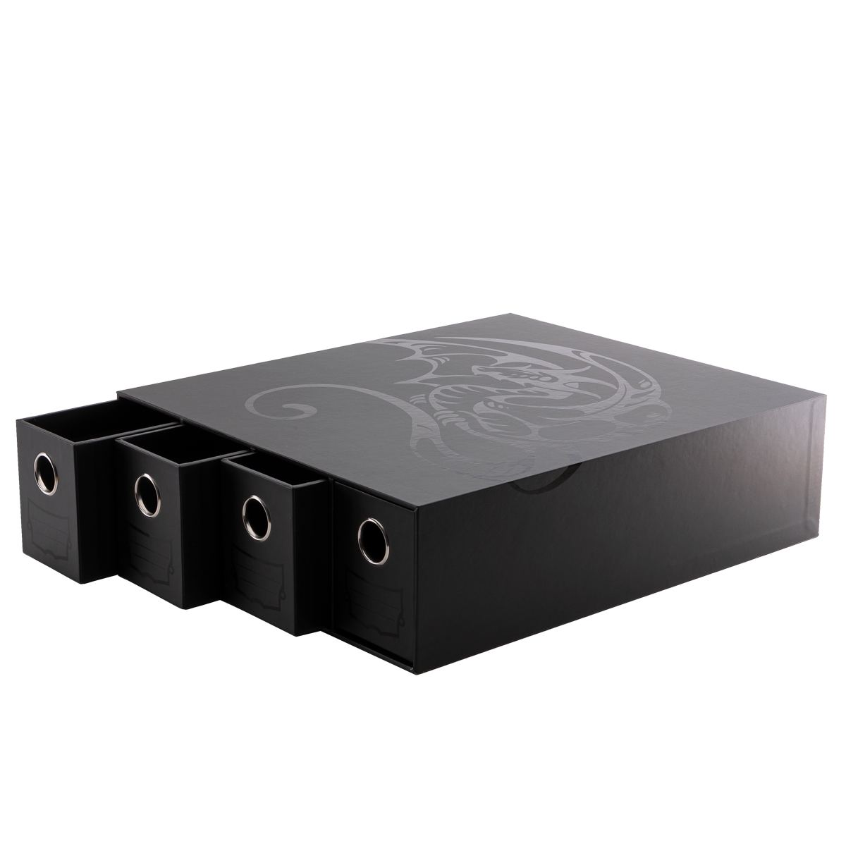 Dragon Shield Fortress Card Drawers Horizontal-4 - Black