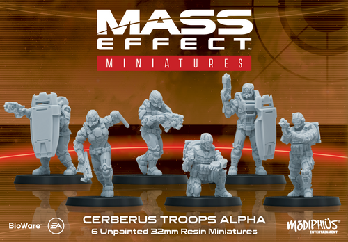 Cerberus Troops Alpha - Resin Collectors Miniatures Set: Mass Effect Board Game (Pre-Order)