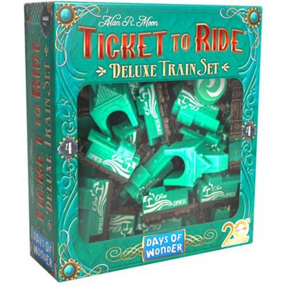 Ticket to Ride 20th Anniversary Deluxe train set GREEN