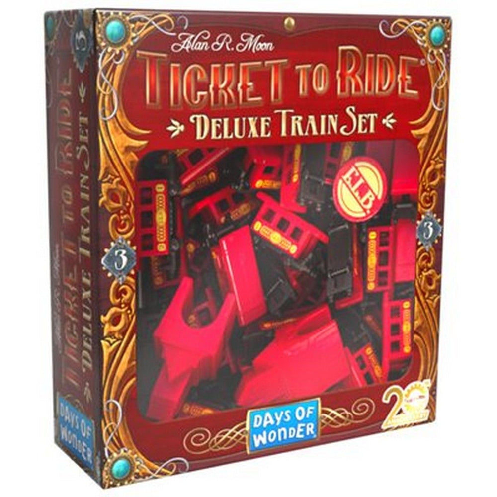 Ticket to Ride 20th Anniversary Deluxe train set RED