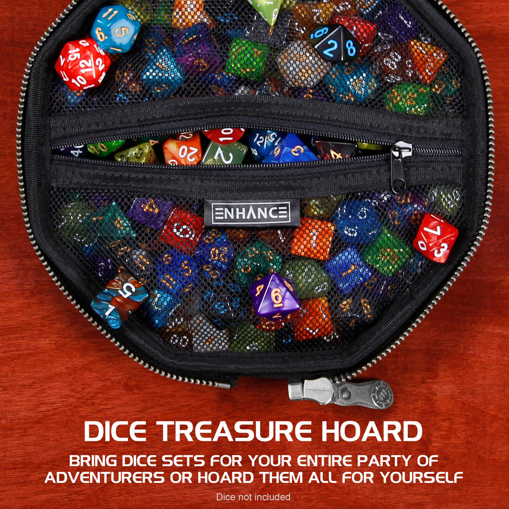 ENHANCE DnD Dice Tray and Dice Case – Collector’s Edition 150 (Dragon Blue)