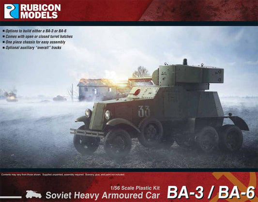 280084 - BA-3 / BA-6 Heavy Armoured Car - Rubicon Models Ltd