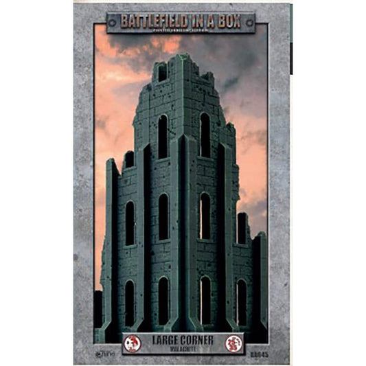 Battlefield In a Box - Gothic Battlefields: Large Corner Ruin - Malachite