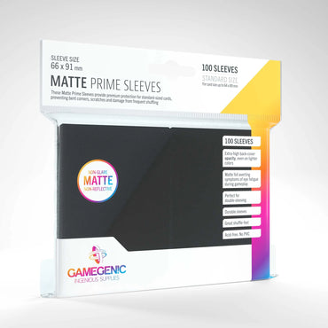 UNIT Gamegenic Matte Prime Sleeves Black (100 ct.)