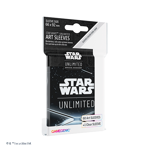Gamegenic Star Wars: Unlimited Art Sleeves Card Back Black