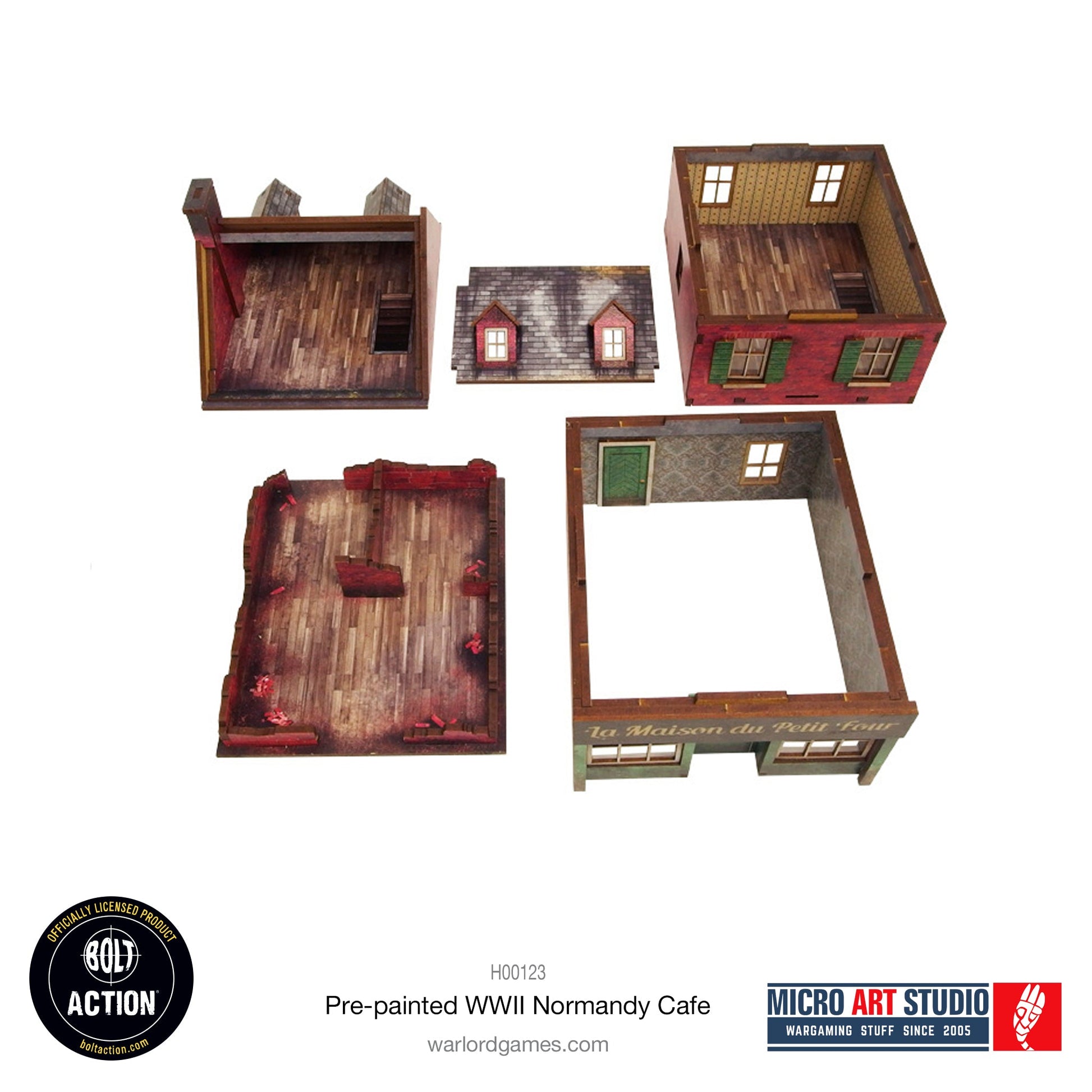 WW2 Normandy Cafe PREPAINTED