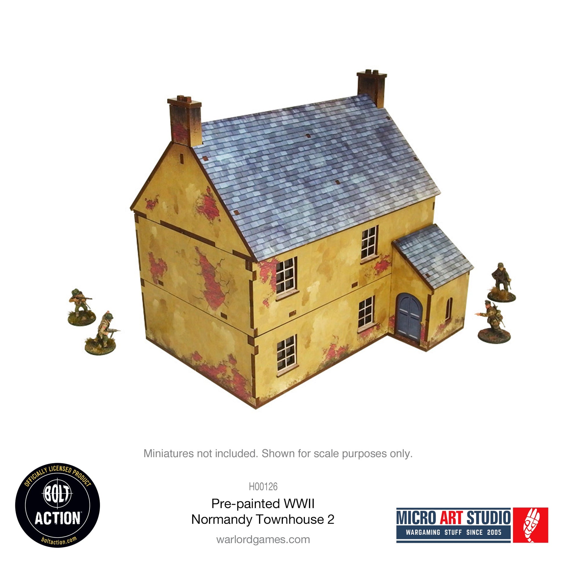 WW2 Normandy Townhouse 2 PREPAINTED