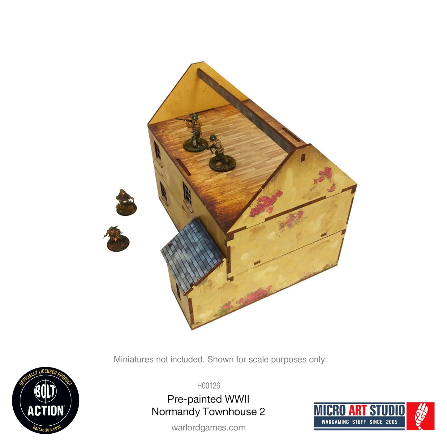 WW2 Normandy Townhouse 2 PREPAINTED
