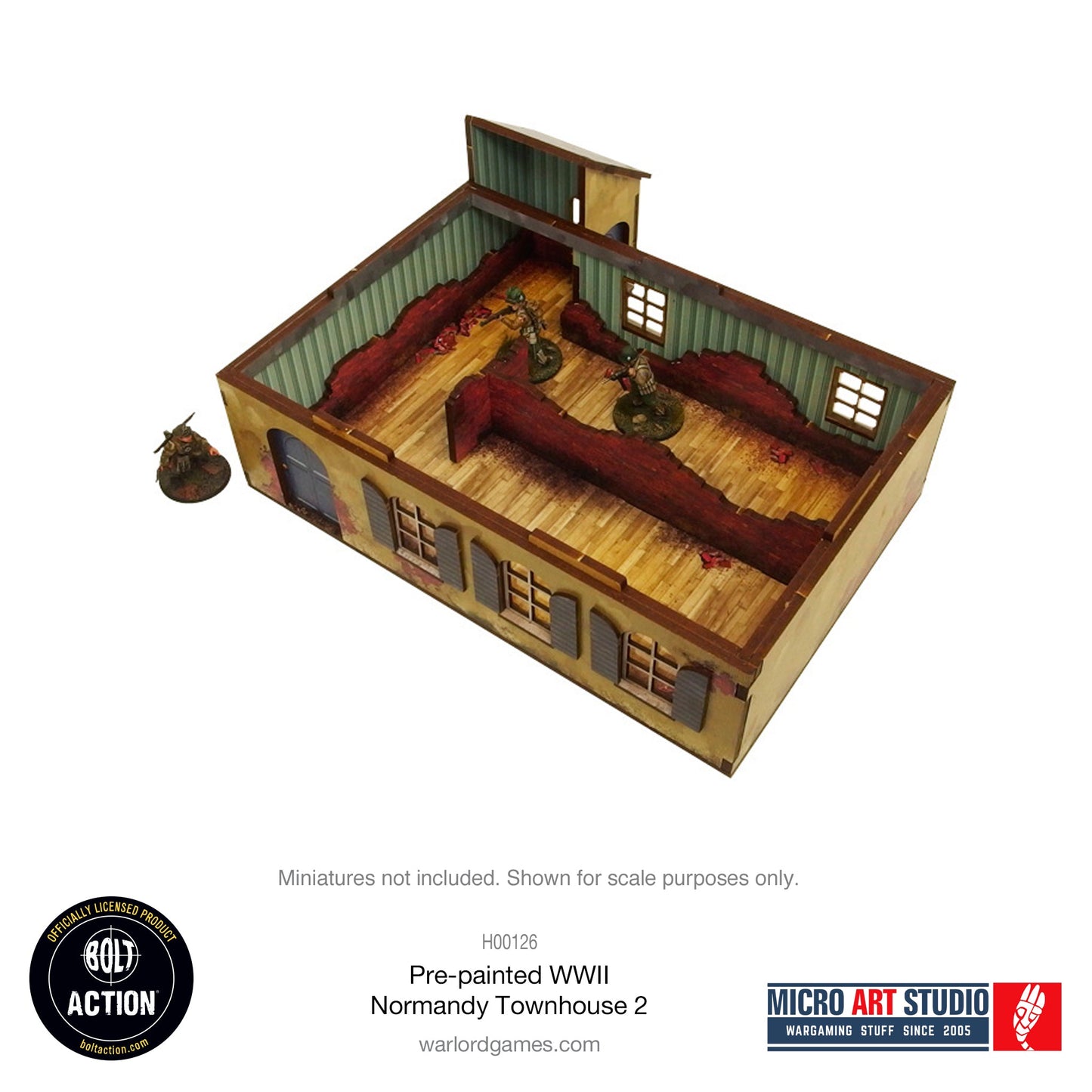 WW2 Normandy Townhouse 2 PREPAINTED