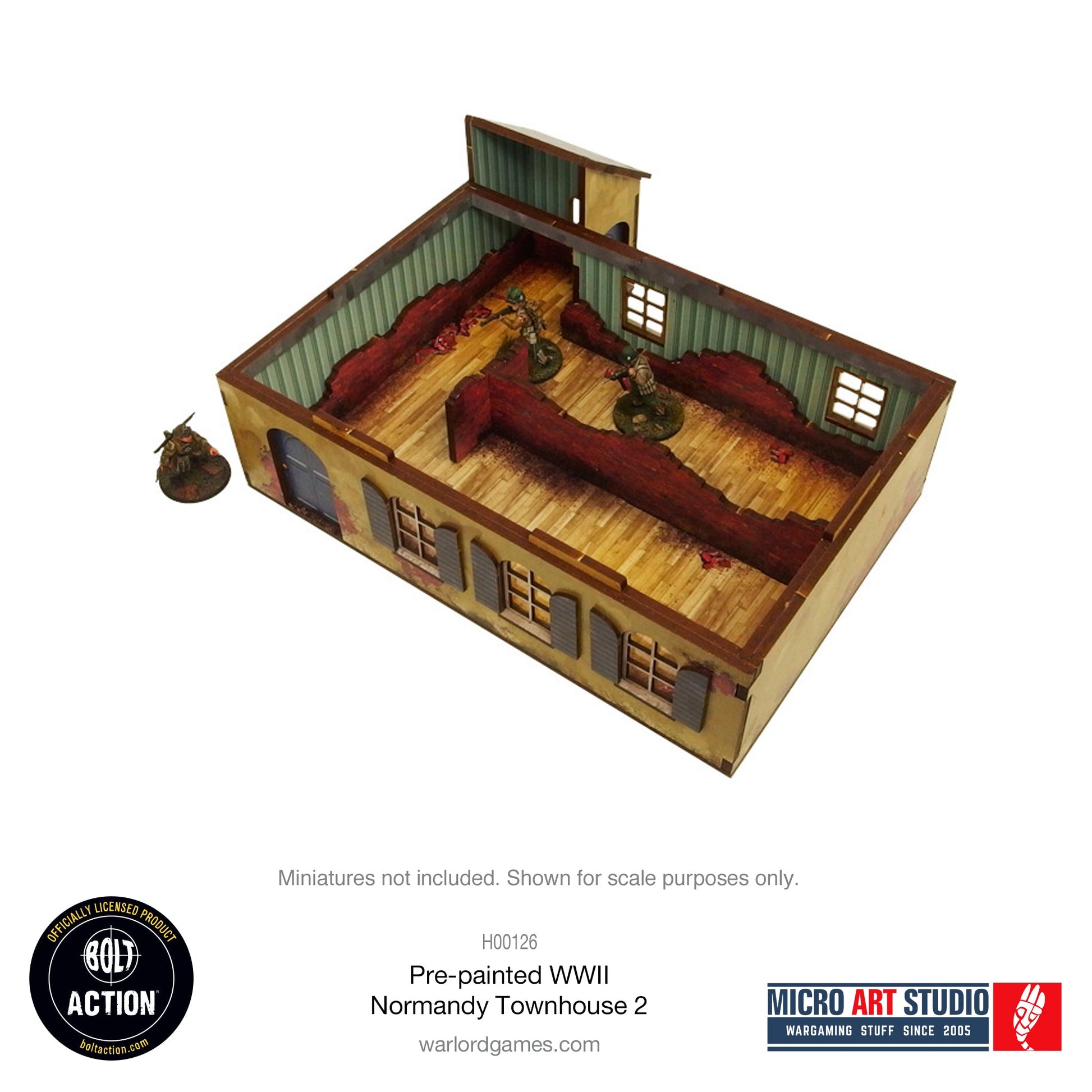 WW2 Normandy Townhouse 2 PREPAINTED