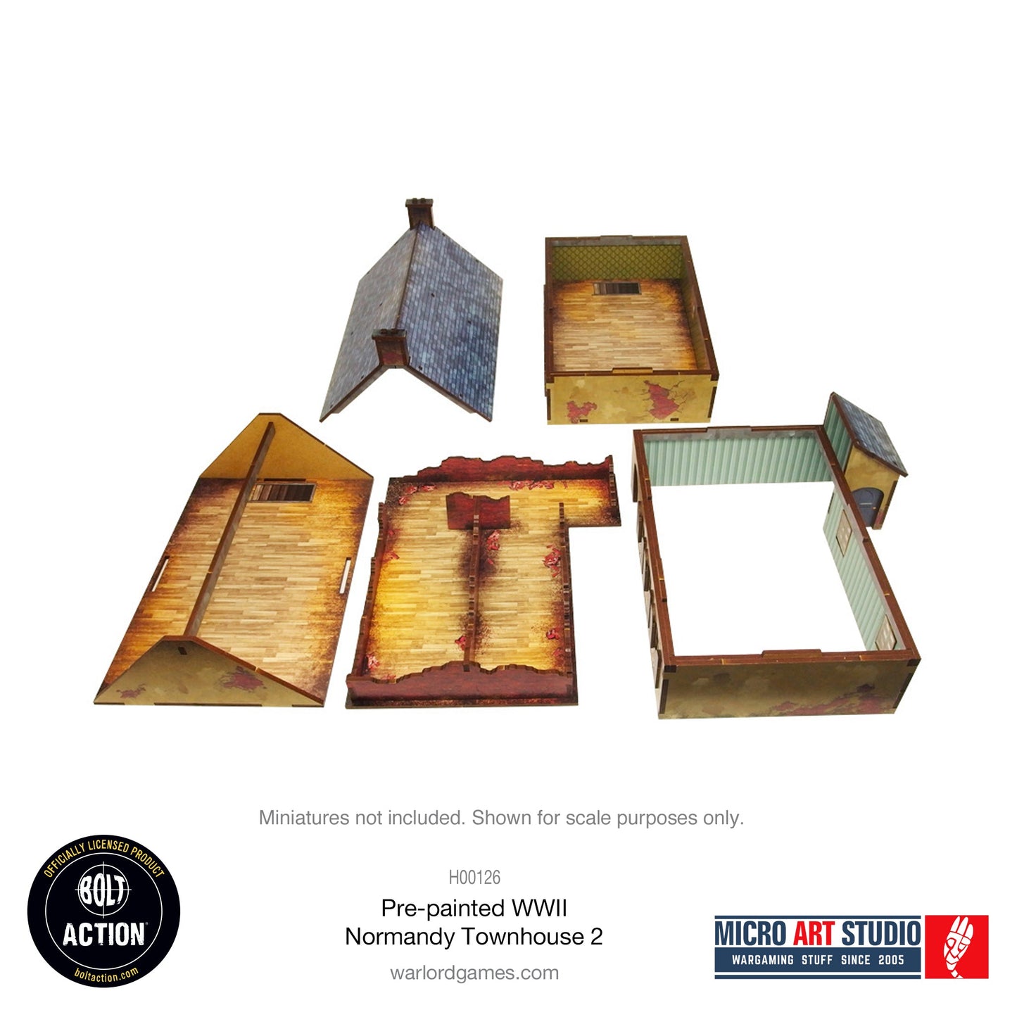 WW2 Normandy Townhouse 2 PREPAINTED
