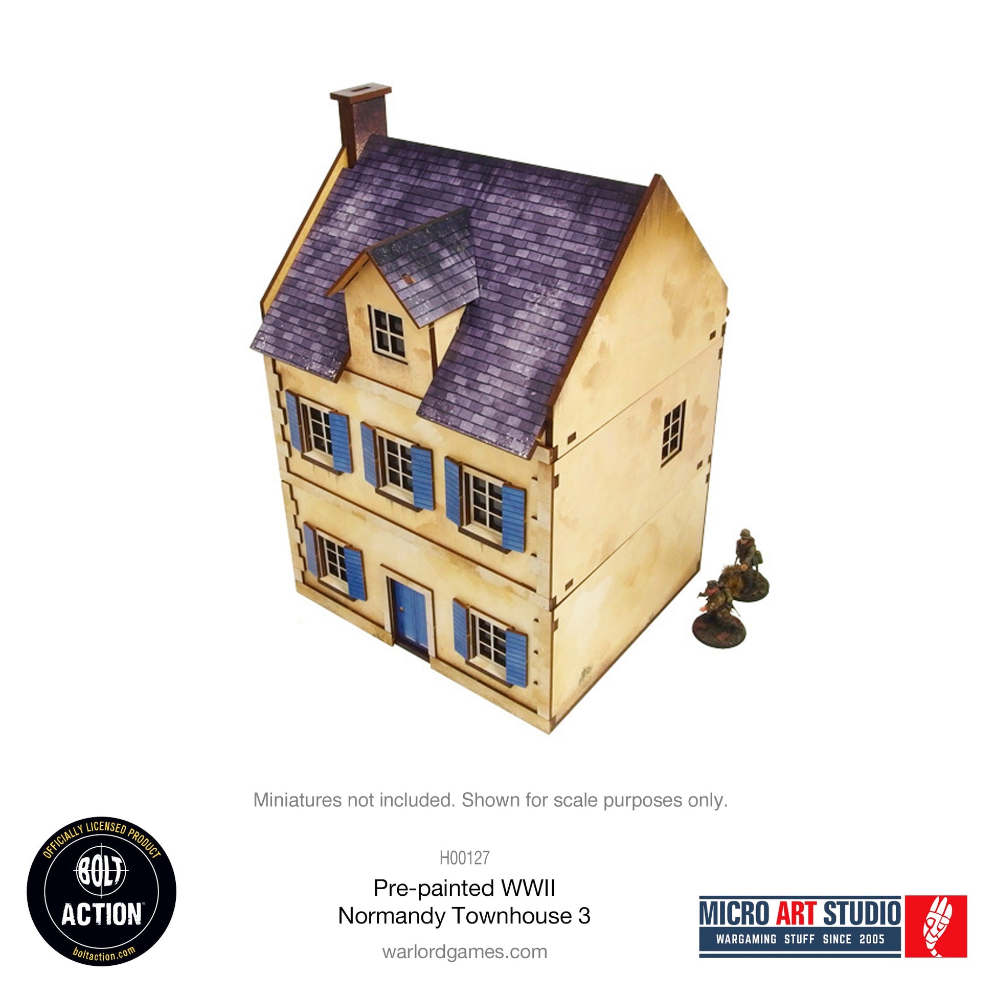 WW2 Normandy Townhouse 3 PREPAINTED