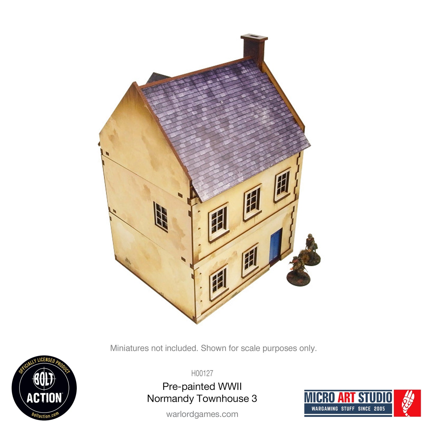 WW2 Normandy Townhouse 3 PREPAINTED