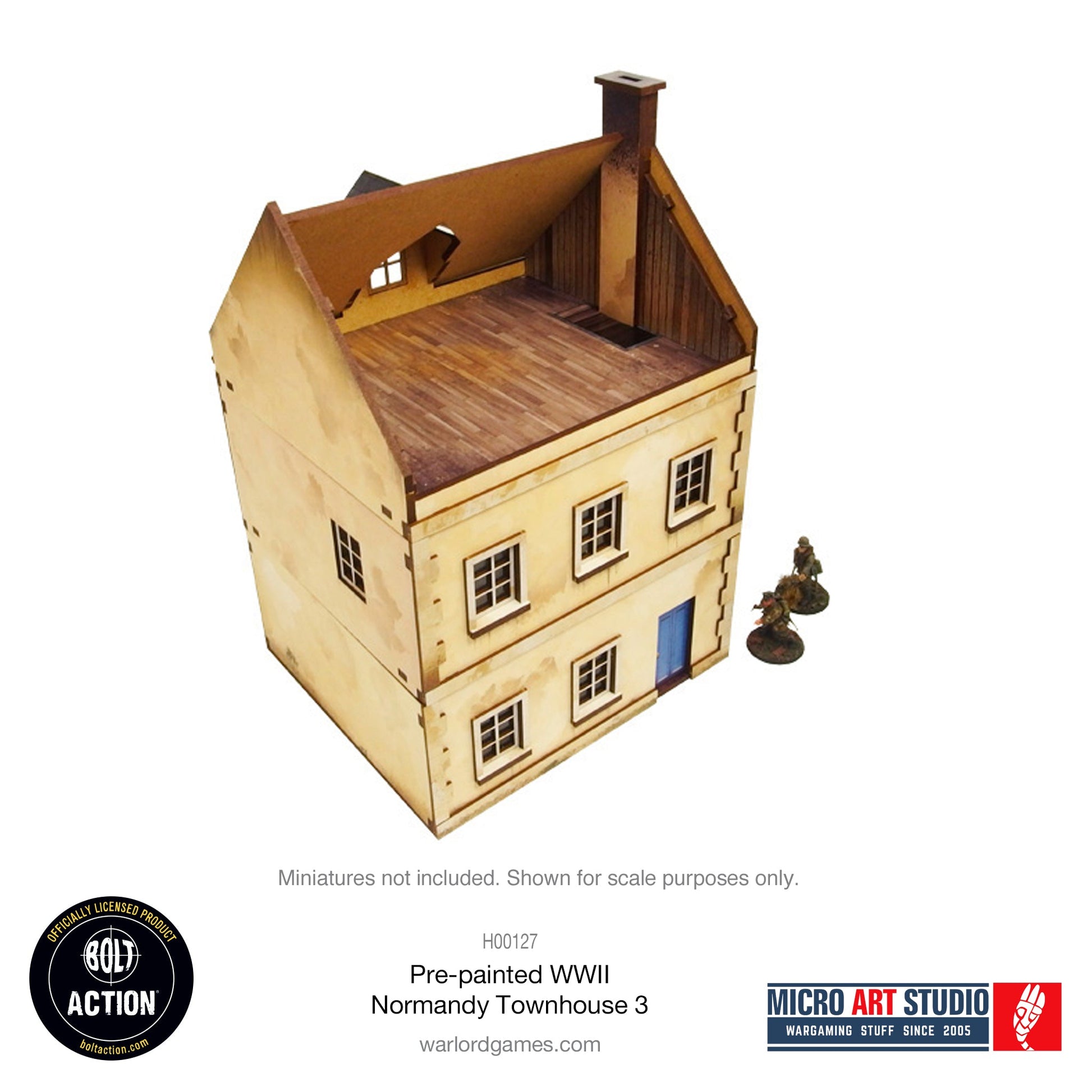 WW2 Normandy Townhouse 3 PREPAINTED