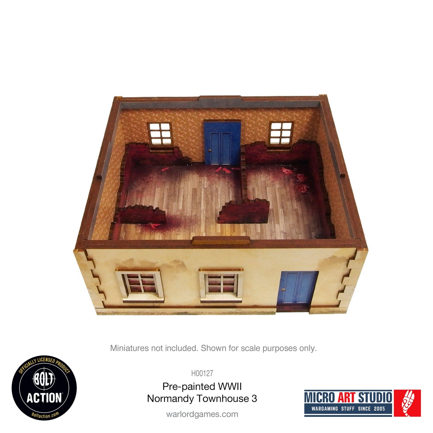 WW2 Normandy Townhouse 3 PREPAINTED