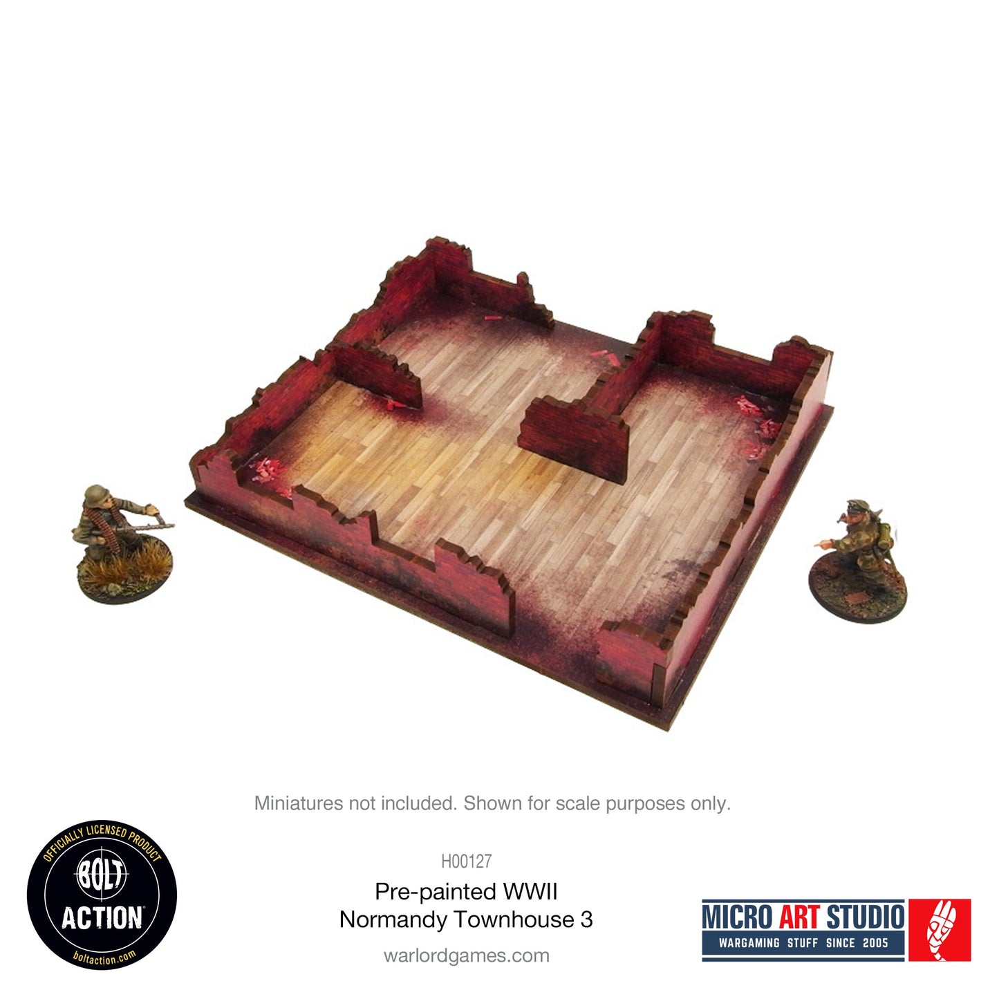 WW2 Normandy Townhouse 3 PREPAINTED