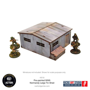 WW2 Normandy Large Tin Shed PREPAINTED
