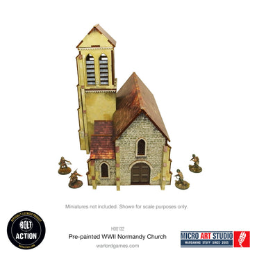 WW2 Normandy Church PREPAINTED