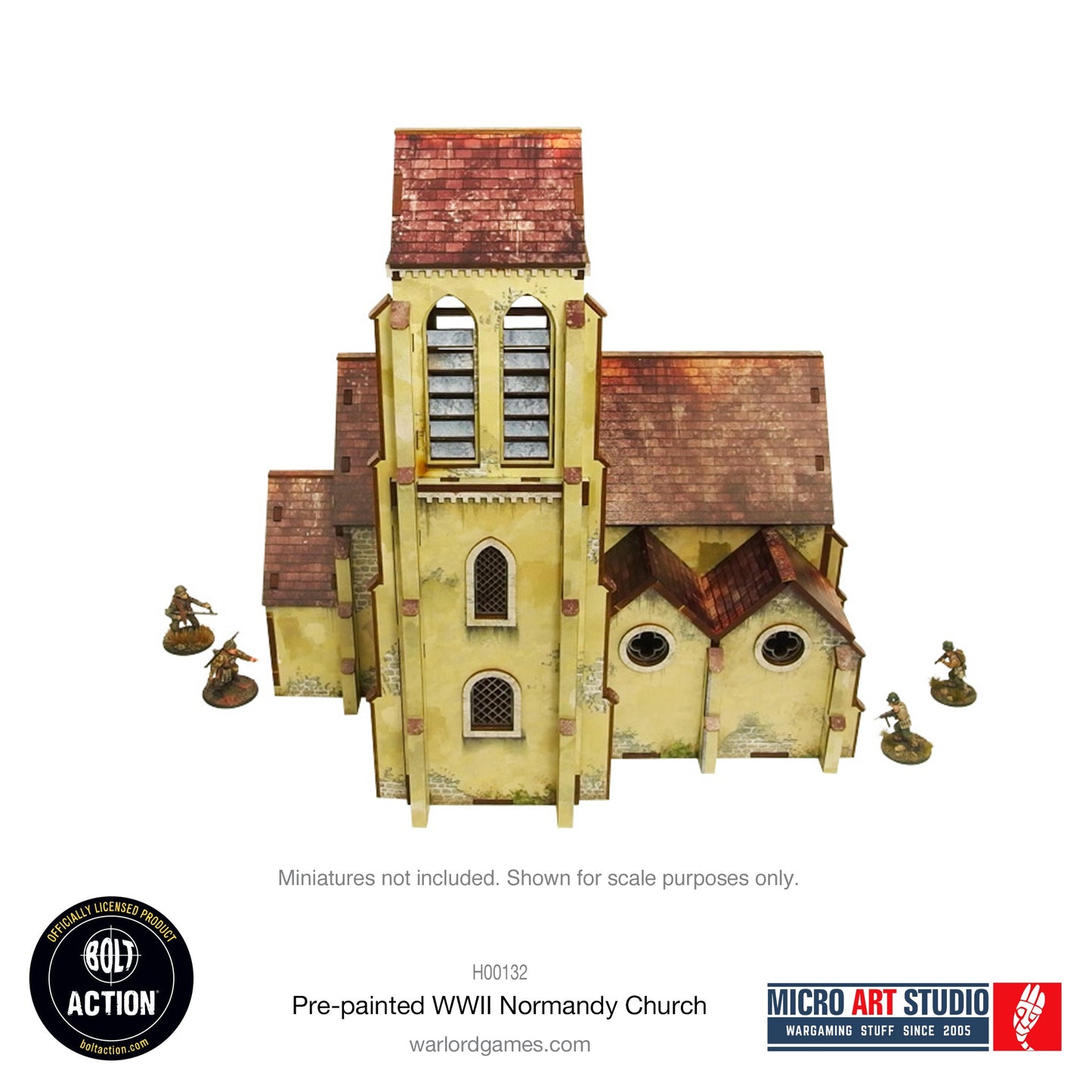 WW2 Normandy Church PREPAINTED