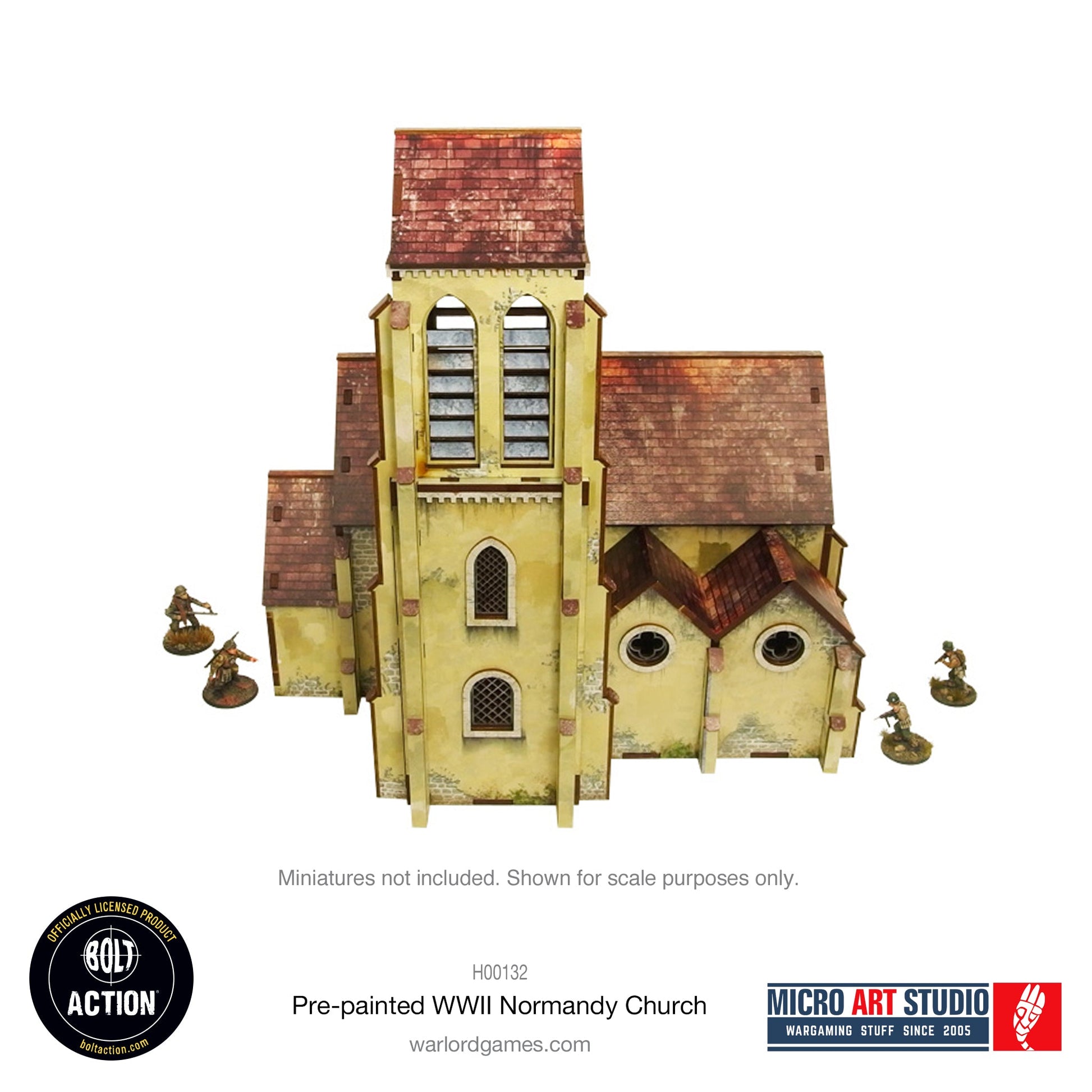 WW2 Normandy Church PREPAINTED