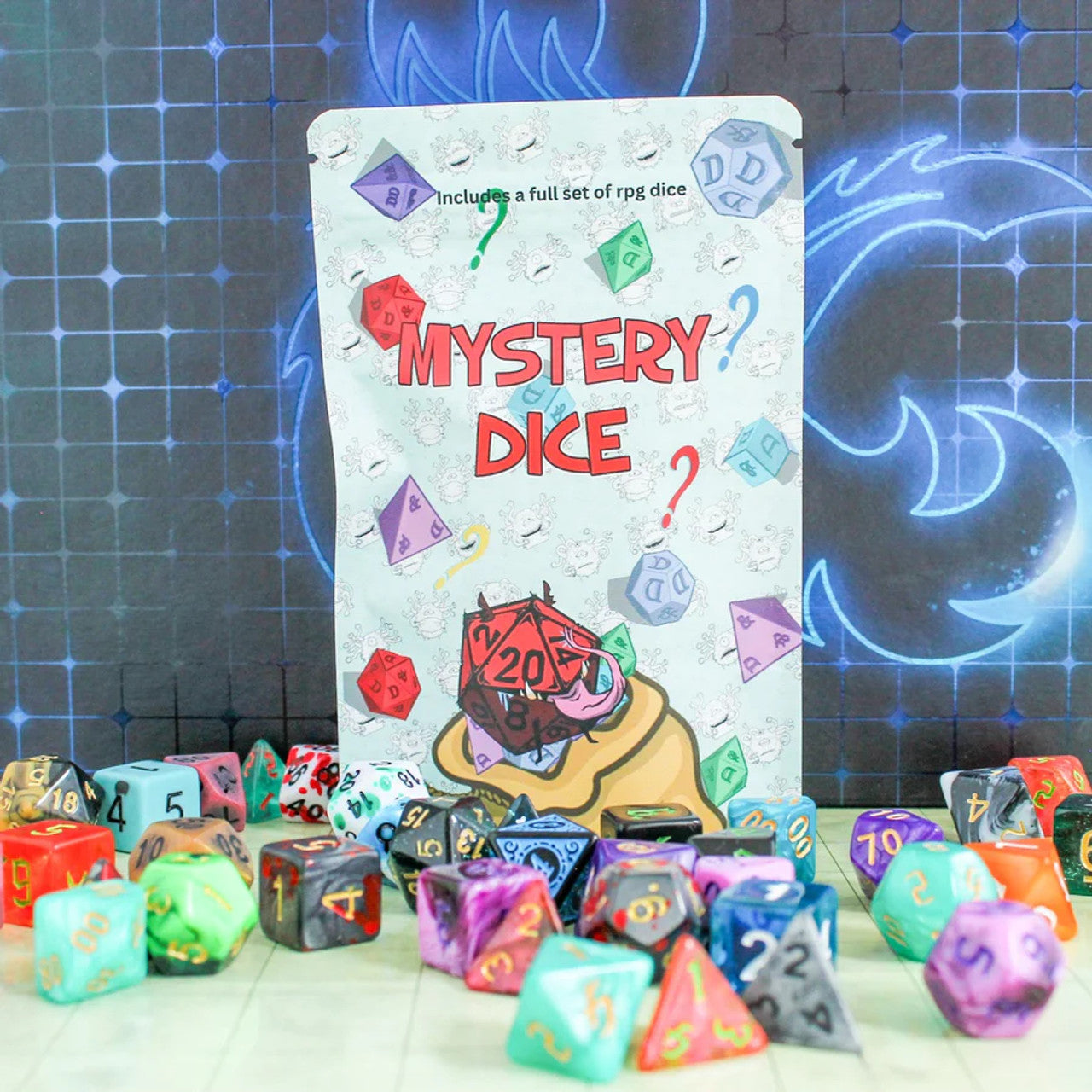 Mystery Dice Blind Bag - Mystery Polyhedral Dice Set - Mystery Dice Goblin