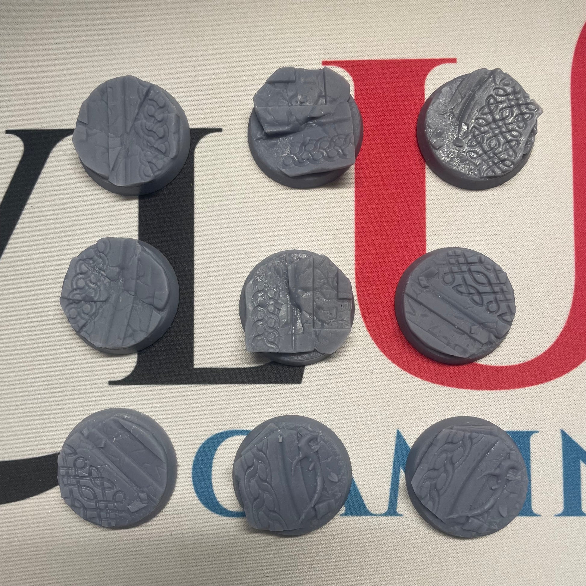 32mm Elven Ruins Bases x 10 - Lvl Up Supplies