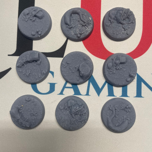32mm Vines and Logs Bases x 10 - Lvl Up Supplies