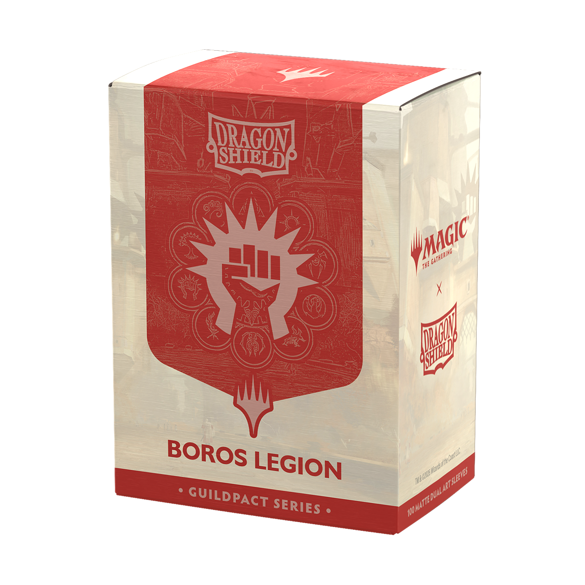Dragon Shield – MTG Guildpact Series Brushed Art Sleeves – Boros Legion